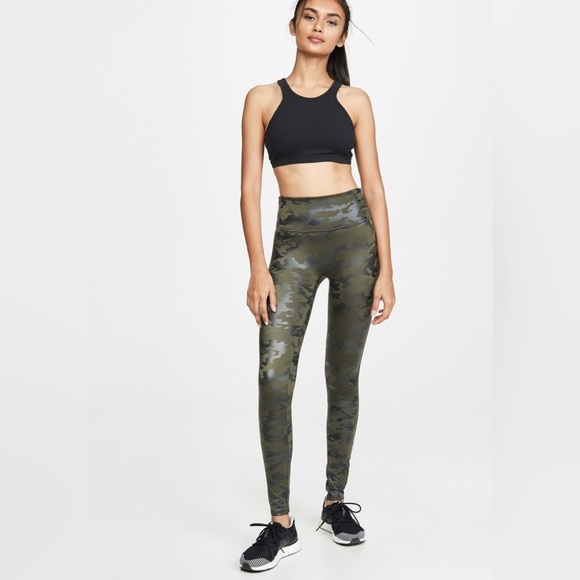 Spanx | faux leather | camo leggings - Picture 1 of 16